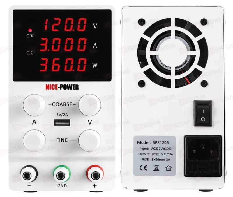 Блок питания Nice Power SPS1203 (Импульсный; 120 В; 3 А) фото в интернет-магазине 05gsm.ru