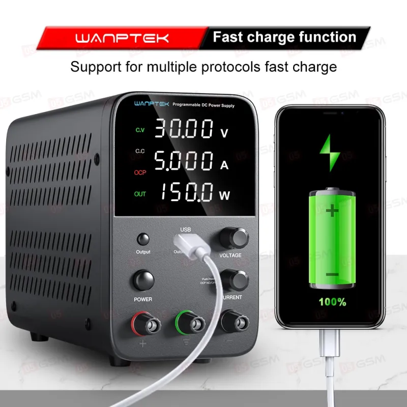 Блок питания Wanptek 3010 (Импульсный; 30 В; 10 А) фото в интернет-магазине 05gsm.ru