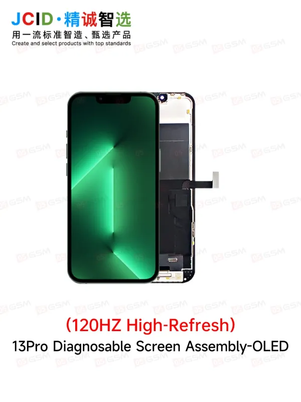 Дисплей без ошибки iPhone 13 Pro (JCID Diagnosable OLED-13P; матрица Soft OLED; 120 Гц) фото в интернет-магазине 05gsm.ru