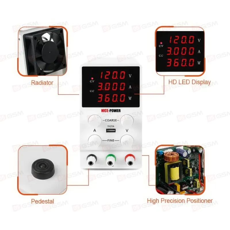 Блок питания Nice Power SPS1203 (Импульсный; 120 В; 3 А) фото в интернет-магазине 05gsm.ru