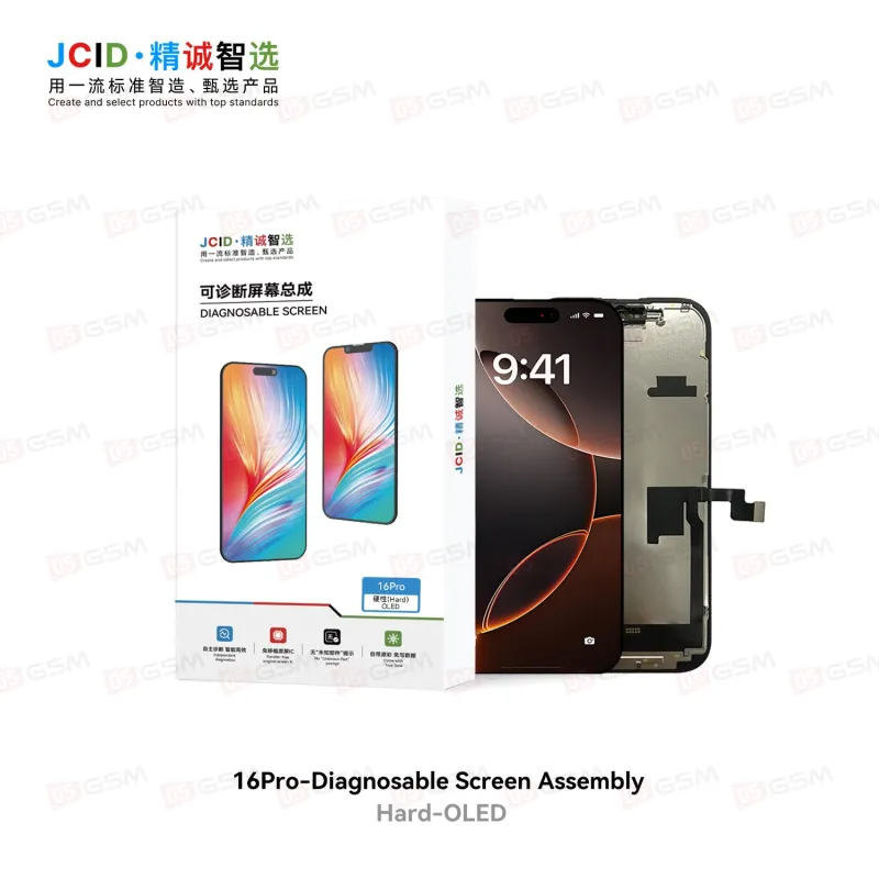 Дисплей без ошибки iPhone 16 Pro (JCID Diagnosable OLED-16P; матрица Hard OLED; 120 Гц) фото в интернет-магазине 05gsm.ru