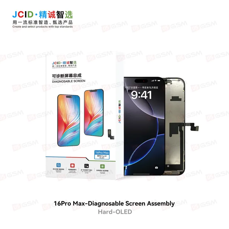 Дисплей без ошибки iPhone 16 Pro Max (JCID Diagnosable OLED-16PM; матрица Hard OLED; 120 Гц) фото в интернет-магазине 05gsm.ru