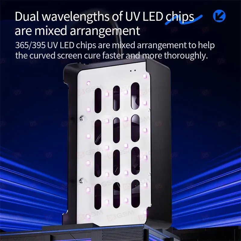 Лампа ультрафиолетовая с кулером Qianli UVC17 (Большая; мощная; 60 Вт) фото в интернет-магазине 05gsm.ru